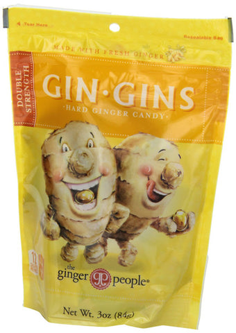 Ginger People - Gin Gins Double Strength Hard Ginger Candy