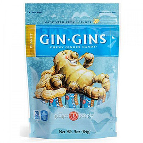 Ginger People - Gin Gins Peanut Chewy Ginger Candy