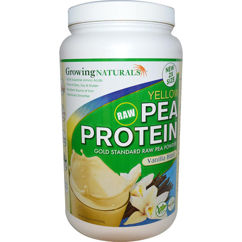 Growing Naturals - Yellow Pea Protein Powder Vanilla Blast