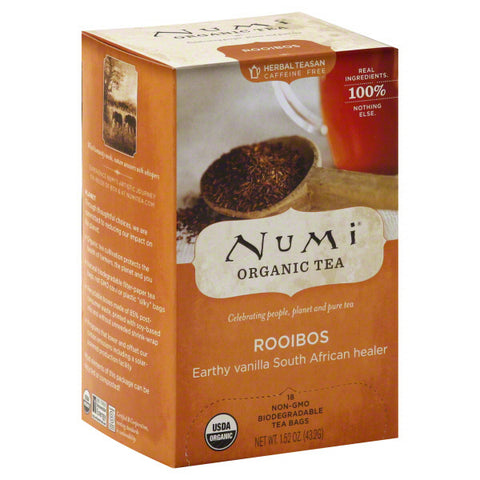 Numi Tea - Organic Rooibos Herbal Tea - 6 x 18 Tea Bags