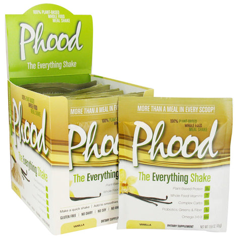 PlantFusion - Phood Shake Vanilla - 12 x 1.59 oz. Packets