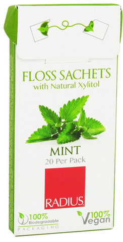 Radius - Vegan Xylitol Mint Floss Sashets