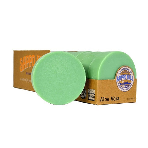 Sappo Hill - Glyceryne Creme Soap Aloe Vera - 12 x 3.5 oz. Bars