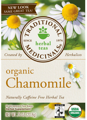 Traditional Medicinals - Organic Chamomile Herbal Tea - 6 x 16 Tea Bags