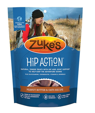Zukes - Hip Action Dog Treats Peanut Butter & Oats Recipe