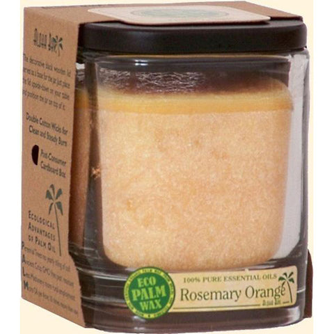 ALOHA BAY - Eco Palm Wax Candle Rosemary Orange Peach