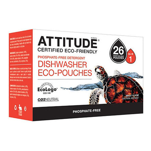 ATTITUDE - Dishwasher Detergent Eco Pouches