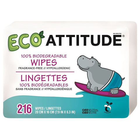 ATTITUDE - Eco Baby Wipes Tripack
