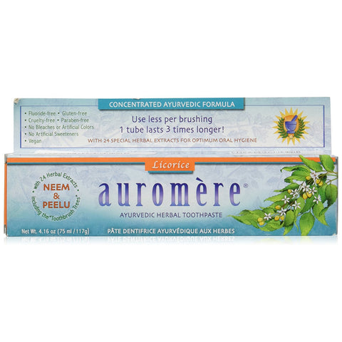 AUROMERE - Ayurvedic Herbal Toothpaste Licorice