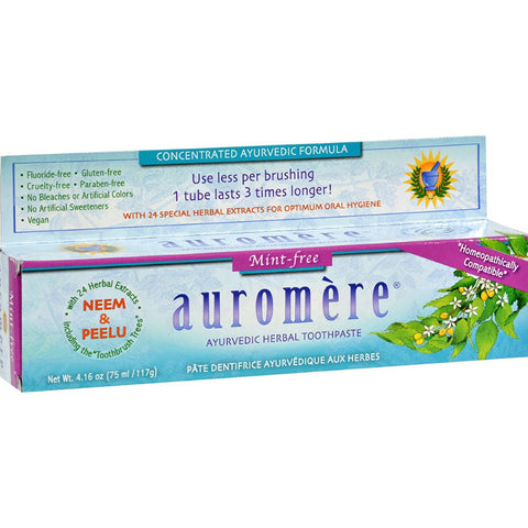 AUROMERE - Ayurvedic Herbal Toothpaste Mint-Free
