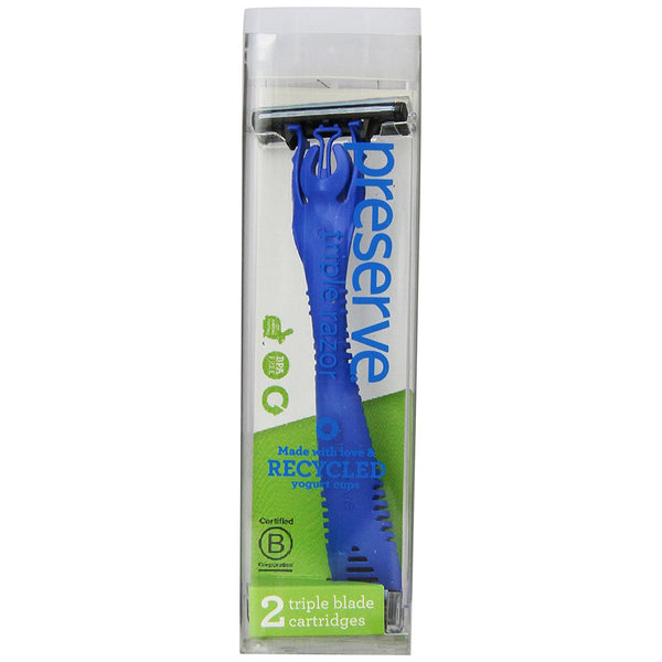 PRESERVE - Triple Razor System with Replacement Blades