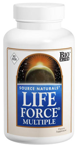 SOURCE NATURALS - Life Force Vegan Multiple No Iron - 120 Tablets