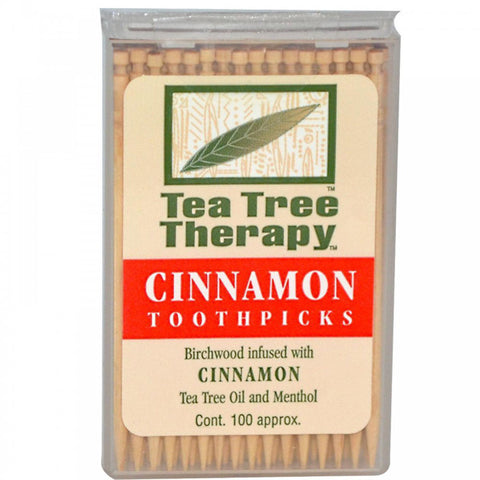 TEA TREE THERAPY  INC - Tea Tree Therapy Toothpicks (Cinnamon)