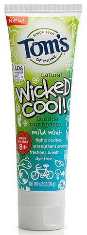 TOM'S OF MAINE - Wicked Cool Fluoride Toothpaste Mild Mint