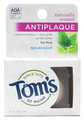 TOM'S OF MAINE - Floss AntiPlaque Flat Spearmint