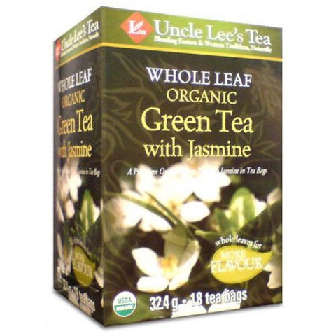 UNCLE LEE'S TEA - Whole Leaf Organic Jasmine Green Tea