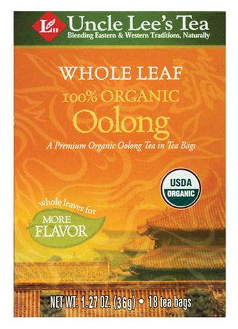 UNCLE LEE'S TEA - Whole Leaf Organic Oolong Tea