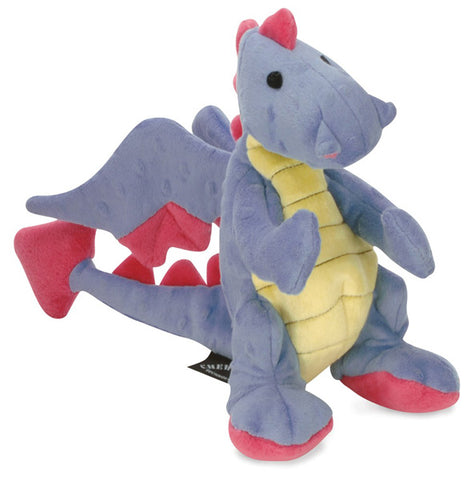 Go Dog - Baby Dragon Periwinkle with Chew Guard Dog Toy
