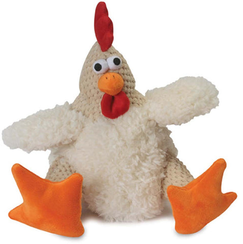 Go Dog - Fat White Rooster with Chew Guard - 1 Toy