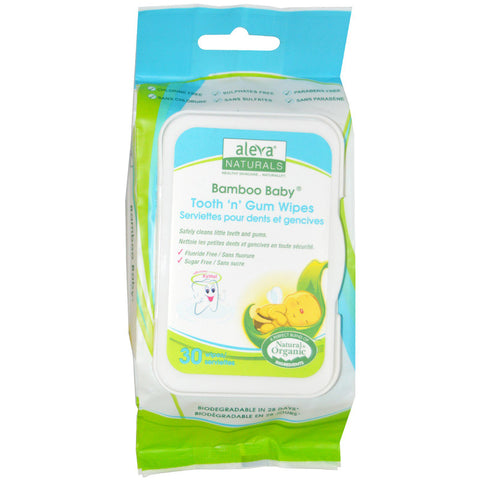 ALEVA - Bamboo Baby Wipes Tooth 'n' Gum