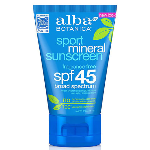 ALBA BOTANICA - Sport Mineral Sunscreen SPF45