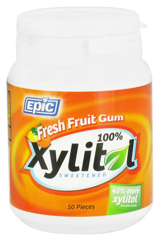 EPIC DENTAL - Xylitol Sweetened Gum Fresh Fruit