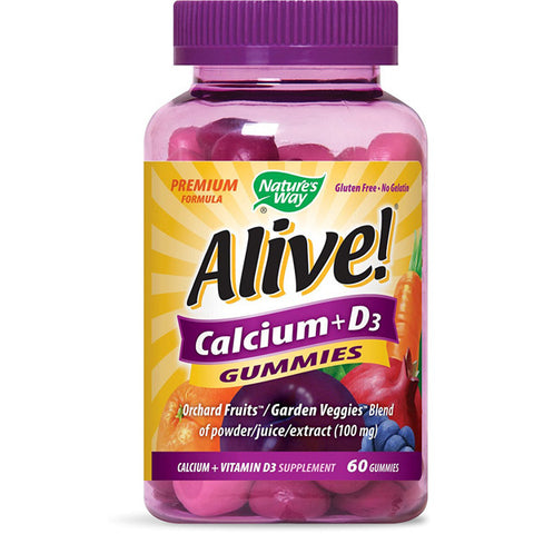 NATURES WAY - Alive Calcium Plus Vitamin D3 Gummies