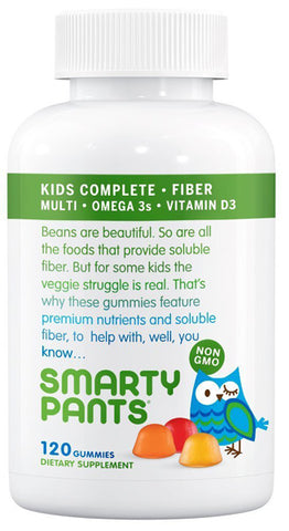 SMARTY PANTS - Kids Fiber Complete Multivitamin + Omega 3 + Vitamin D