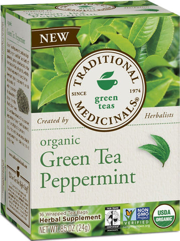 TRADITIONAL MEDICINALS - Organic Green Tea Peppermint