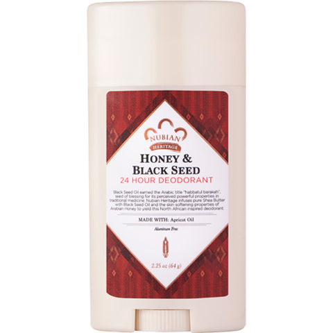 NUBIAN HERITAGE - Honey & Black Seed 24 Hour Deodorant