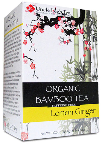 UNCLE LEE'S TEA  - Organic Bamboo Tea Lemon Ginger