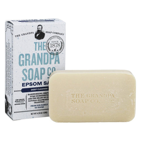THE GRANDPA SOAP - Face & Body Bar Soap Deep Cleanse Epsom Salt