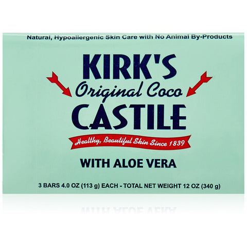 KIRKS - Original Coco Castile Bar Soap with Aloe Vera