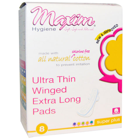 MAXIM - Ultra Thin Winged Extra Long Pads, Super Plus
