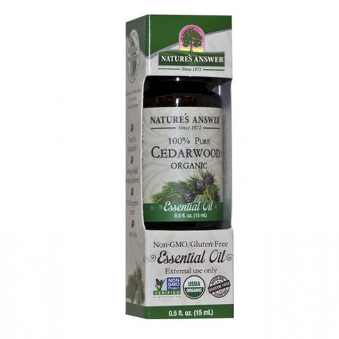 NATURE'S ANSWER - Organic Essential Oil, 100% Pure Cedarwood