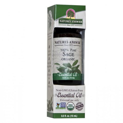 NATURE'S ANSWER - Organic Essential Oil, 100% Pure Sage