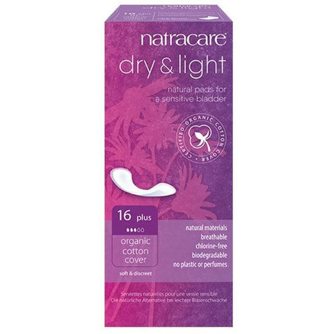 NATRACARE - Organic Dry & Light Incontinence Pads Plus