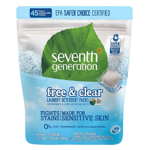SEVENTH GENERATION - Free & Clear Laundry Detergent Packs