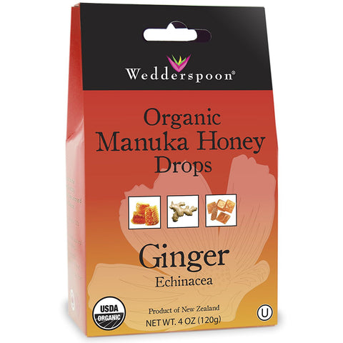 WEDDERSPOON - Organic Manuka Honey Drops, Ginger with Echinacea