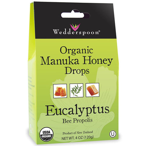 WEDDERSPOON - Organic Manuka Honey Drops, Eucalyptus with Bee Propolis