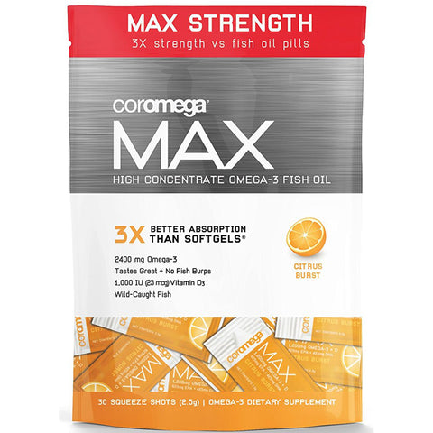 COROMEGA - Max Super High Concentrate Omega-3 Fish Oil Citrus Burst