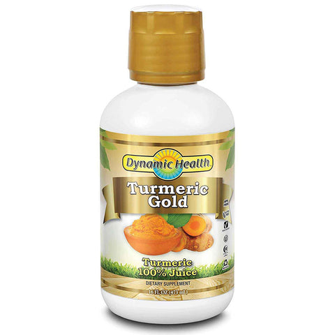 DYNAMIC HEALTH - Turmeric Gold Certified Organic Turmeric 100% Juice