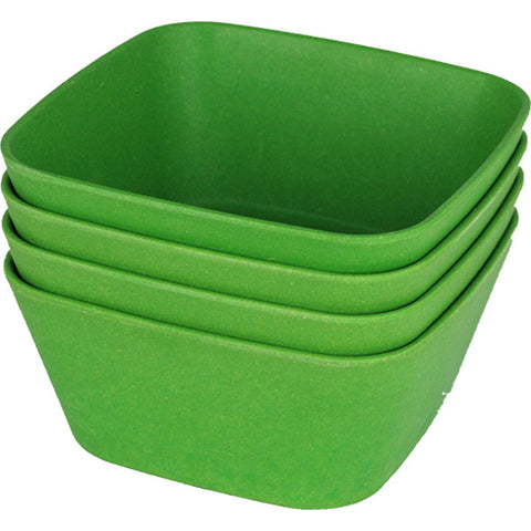 ECOSOULIFE - Bamboo Square Bowl Green