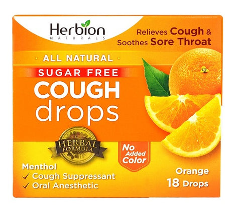 HERBION - Cough Drops Orange Sugar Free