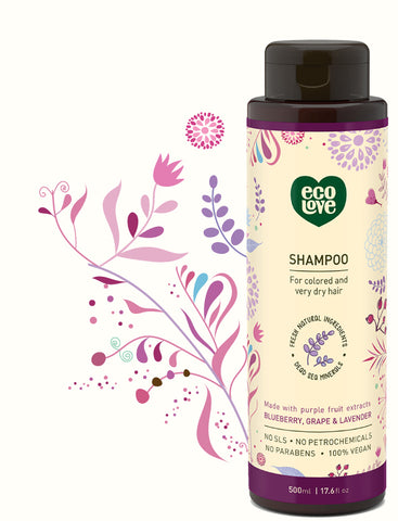 ECOLOVE - Purple Collection Shampoo for Colored and Very Dry Hair