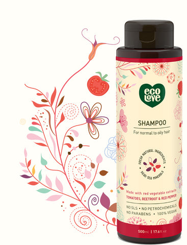 ECOLOVE - Red Collection Shampoo for Normal to Oily Hair