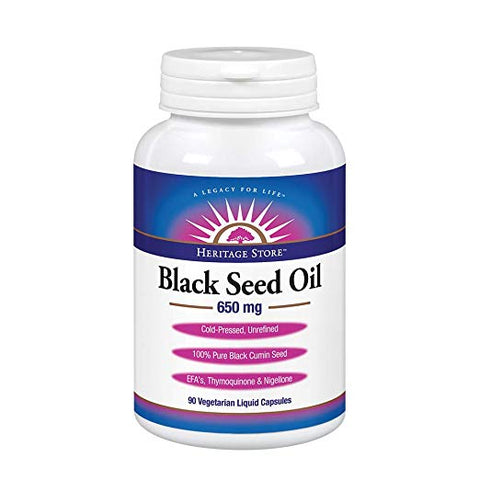 HERITAGE STORE - Black Seed Oil 650 mg