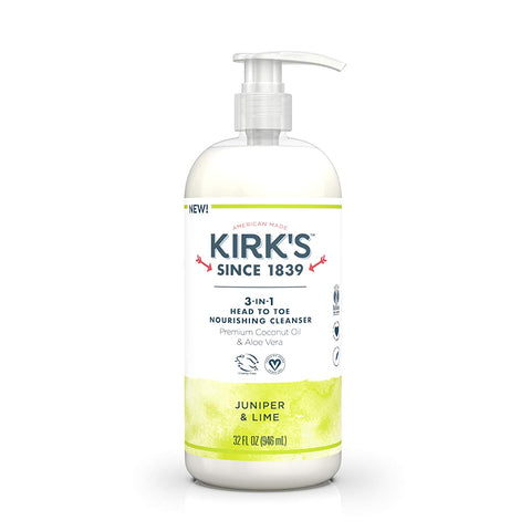 KIRKS - 3-in-1 Head To Toe Nourishing Cleanser, Juniper & Lime