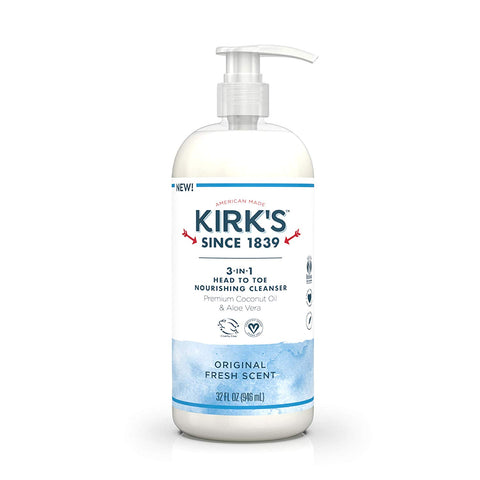 KIRKS - 3-in-1 Head To Toe Nourishing Cleanser, Original Fresh