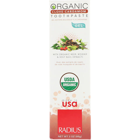 RADIUS - Organic Gel Toothpaste, Clove Cardamom